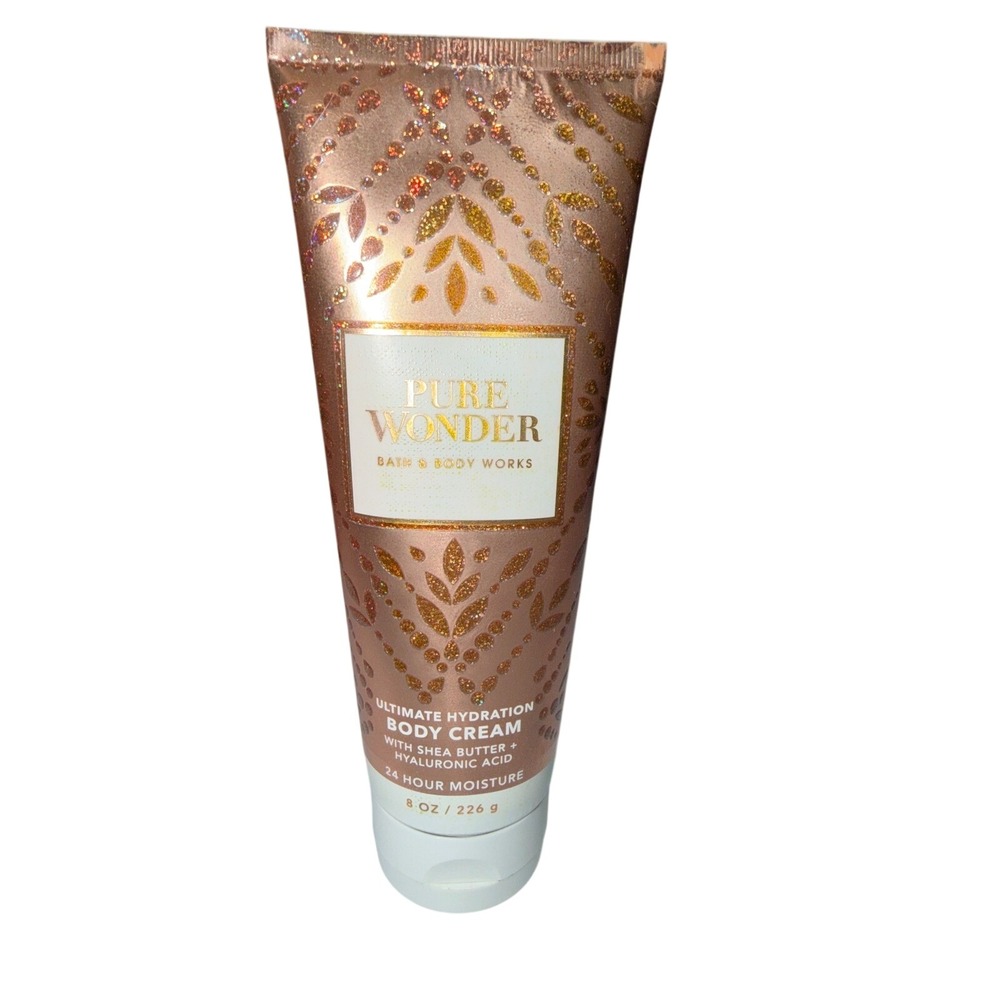 Bath & Body Works Pure Wonder Ultimate Hydration Body Cream 8oz Rose Gold Tube